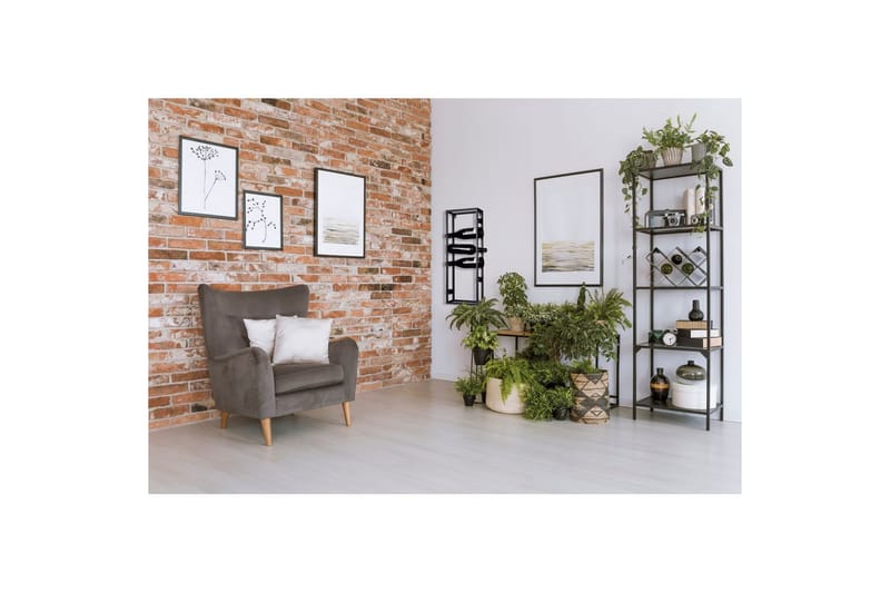Holder for Vinflaske Mirrors & More Annabell - Oppbevaring - Hylle - Oppbevaringshylle - Vinstativ & vinhylle