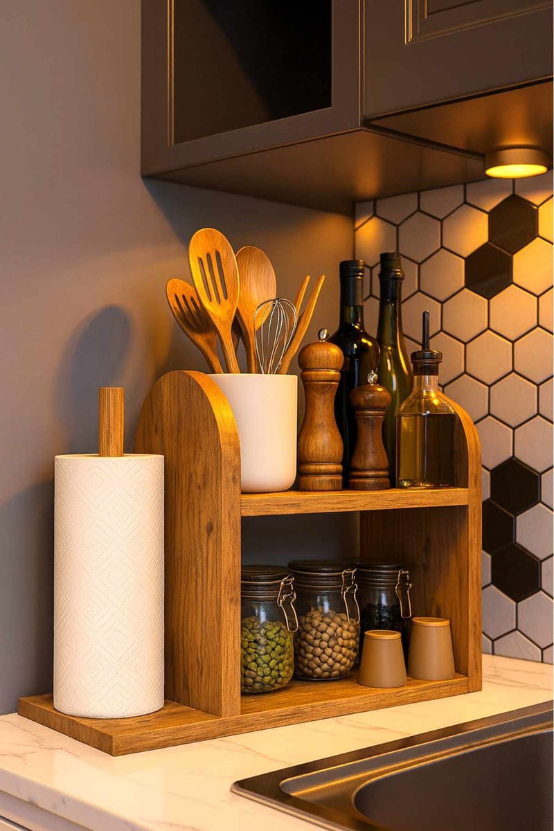 Kjøkkenhylle Hanah Home Peka Kitchen (45 x 36,8 x 17 cm) Furu, Furu