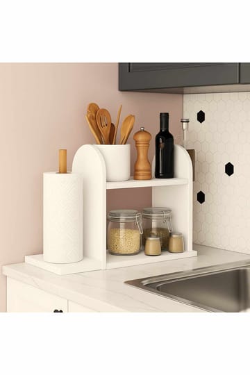 Kjøkkenhylle Hanah Home Peka Kitchen (45 x 36,8 x 17 cm) Hvit - Hvit - Oppbevaring - Hylle - Oppbevaringshylle - Krydderhylle & krydderstativ
