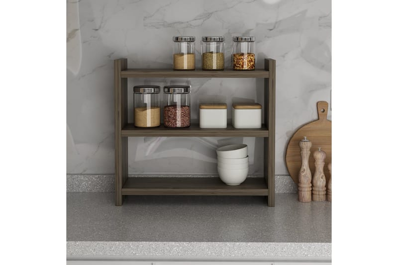 Kosmikoa Lagerhylle 44x10 cm - Valnøtt - Oppbevaring - Hylle - Oppbevaringshylle - Lagerhylle