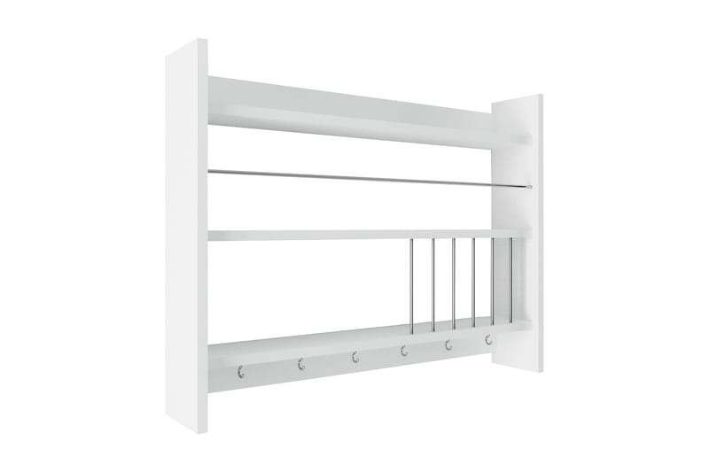 Krydderhylle Kolinia 85x15 cm - Hvit - Oppbevaring - Hylle - Oppbevaringshylle - Krydderhylle & krydderstativ