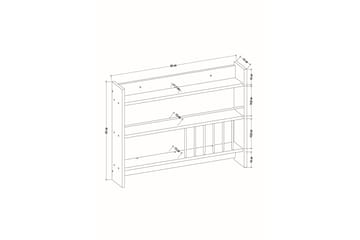 Krydderhylle Kolinia 85x15 cm - Hvit - Oppbevaring - Hylle - Oppbevaringshylle - Krydderhylle & krydderstativ