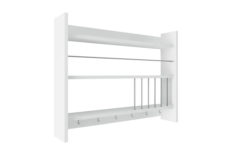 Lesince Krydderhylle 85x15 cm, Hvit