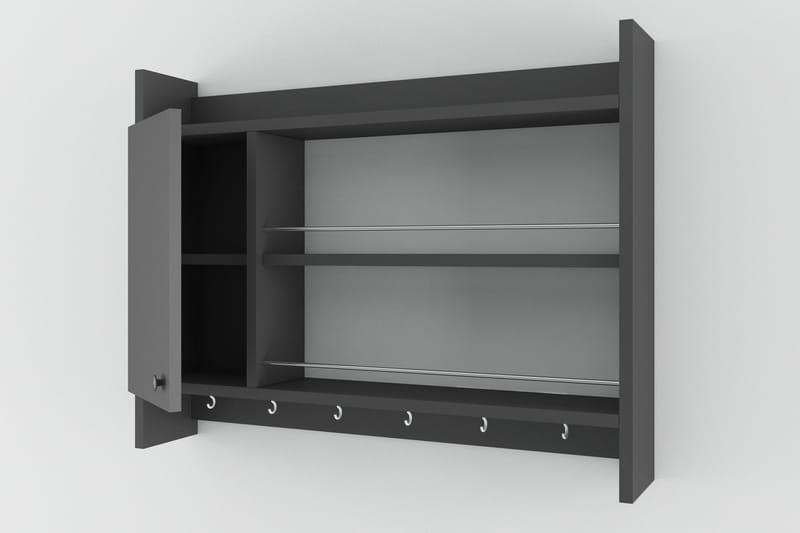 Nivillac Krydderhylle 85x15 cm - Grå - Oppbevaring - Hylle - Oppbevaringshylle - Krydderhylle & krydderstativ
