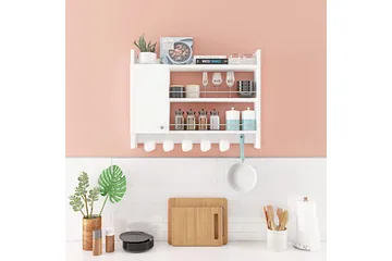 Nivillac Krydderhylle 85x15 cm - Hvit - Oppbevaring - Hylle - Oppbevaringshylle - Krydderhylle & krydderstativ