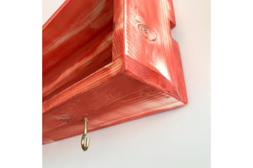 Raniye Krydderhylle 70x10 cm - Rød - Oppbevaring - Hylle - Oppbevaringshylle - Krydderhylle & krydderstativ