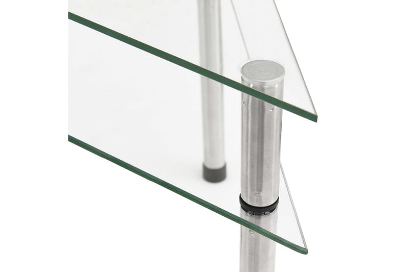 Kjøkkenhylle gjennomsiktig 49,5x35x19 cm herdet glass - Lagerhylle