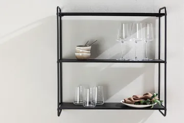 Lyon Tallerkenhylle 62x18 cm - Svart - Oppbevaring - Hylle - Oppbevaringshylle - Tallerkenhylle