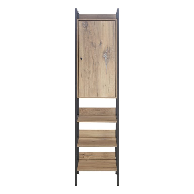 Vinstativ Bjeldor Rustic melamin 44x40x180 cm - brun - Oppbevaring - Hylle - Oppbevaringshylle - Vinstativ & vinhylle