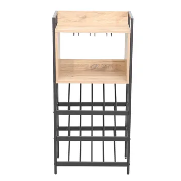 Vinstativ Bjeldor Rustic melamin 51x30x108 cm - rustikk - Oppbevaring - Hylle - Oppbevaringshylle - Vinstativ & vinhylle