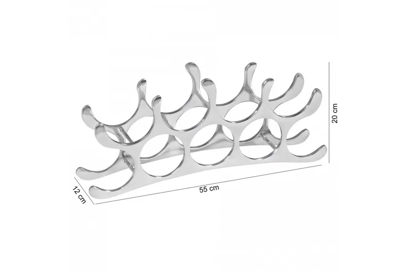 Cornett Vinstativ - Sølv - Oppbevaring - Hylle - Oppbevaringshylle - Vinstativ & vinhylle