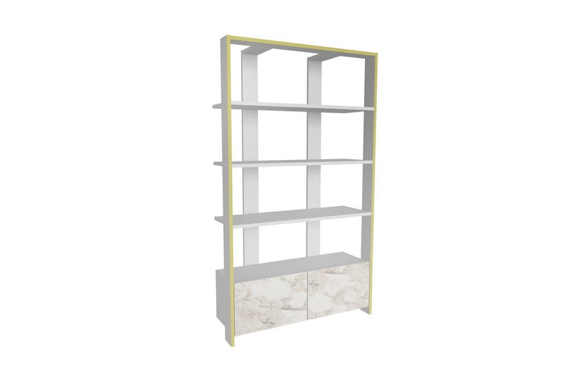Ossin Bokhylle 93,6 cm - Hvit - Oppbevaring - Hylle - Bokhylle