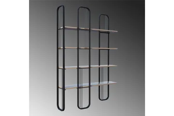 Pemu Bokhylle 125 cm - Svart - Oppbevaring - Hylle - Bokhylle