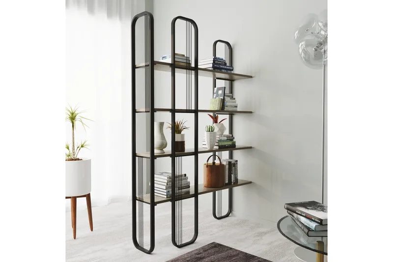 Pemu Bokhylle 125 cm - Svart - Oppbevaring - Hylle - Bokhylle