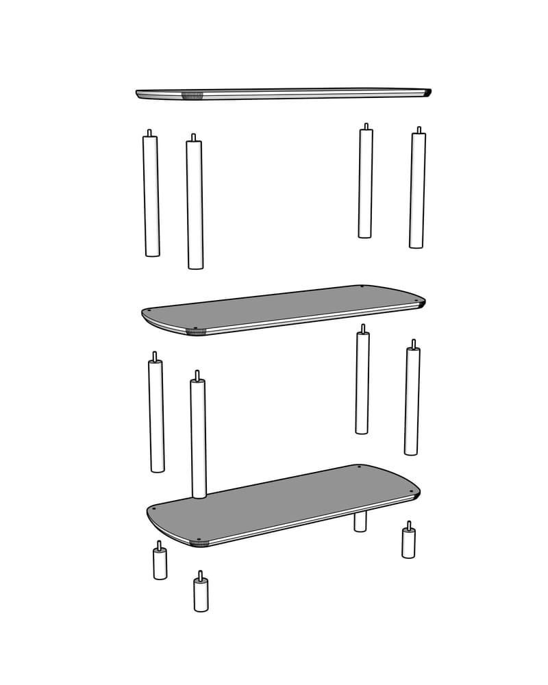 Pienk Bokhylle 80 cm - Eik - Oppbevaring - Hylle - Bokhylle