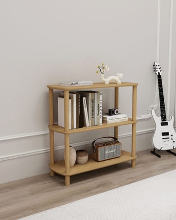 Pienk Bokhylle 80 cm - Eik - Oppbevaring - Hylle - Bokhylle