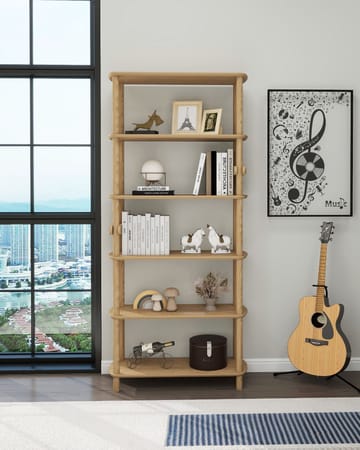 Pienk Bokhylle 80x174 cm - Eik - Oppbevaring - Hylle - Bokhylle