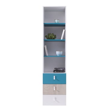 Planeta Bokhylle 45 cm i Tre - Blå|Hvit - Oppbevaring - Hylle - Bokhylle
