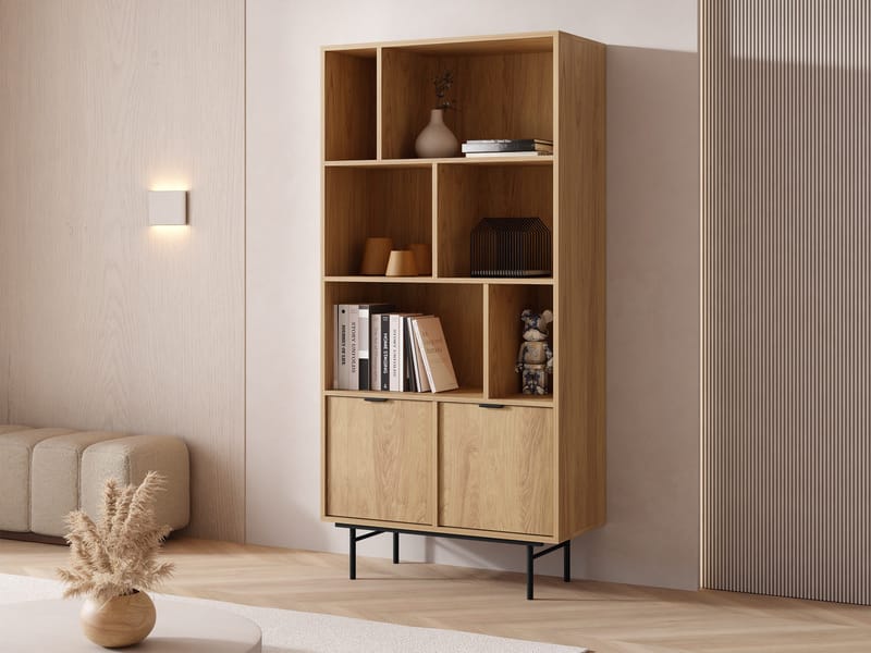 Rolden Bokhylle 90 cm i - Svart|Brun - Oppbevaring - Hylle - Bokhylle