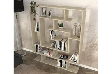 Sarmasik Bokhylle 124,8 cm - Beige - Oppbevaring - Hylle - Bokhylle