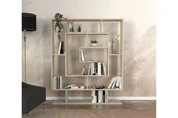 Sarmasik Bokhylle 124,8 cm - Beige - Oppbevaring - Hylle - Bokhylle