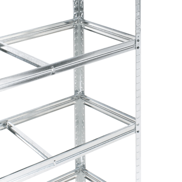 Sett med 2 garasjehyller Xitta 75 cm - Sølv/brun - Oppbevaring - Hylle - Hagehylle