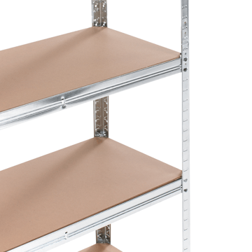 Sett med 2 garasjehyller Xitta 75 cm - Sølv/brun - Oppbevaring - Hylle - Hagehylle