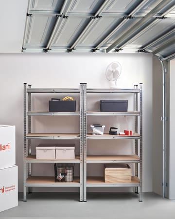 Sett med 2 garasjehyller Xitta 75 cm - Sølv/brun - Oppbevaring - Hylle - Hagehylle