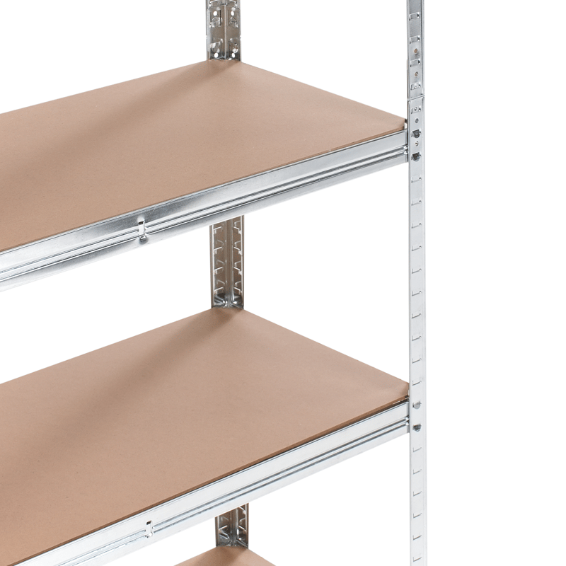 Sett med 2 garasjehyller Xitta 90 cm - Sølv/brun - Oppbevaring - Hylle - Hagehylle