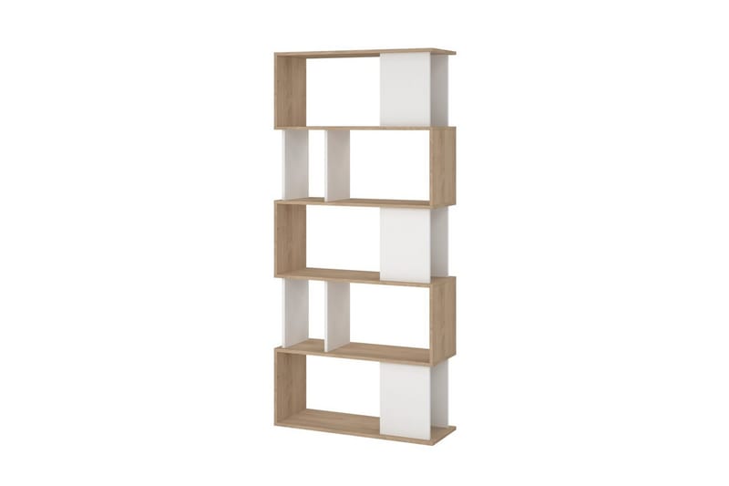 Shivani Bokhylle 80 cm - Natur/Hvit - Oppbevaring - Hylle - Bokhylle