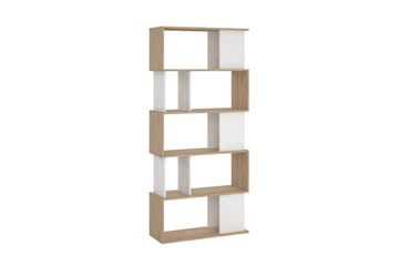 Shivani Bokhylle 80 cm - Natur/Hvit - Oppbevaring - Hylle - Bokhylle