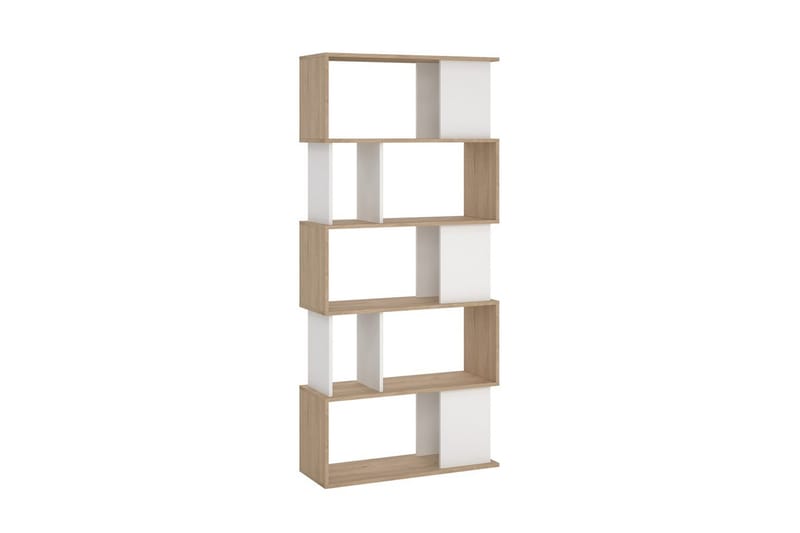 Shivani Bokhylle 80 cm - Natur/Hvit - Oppbevaring - Hylle - Bokhylle