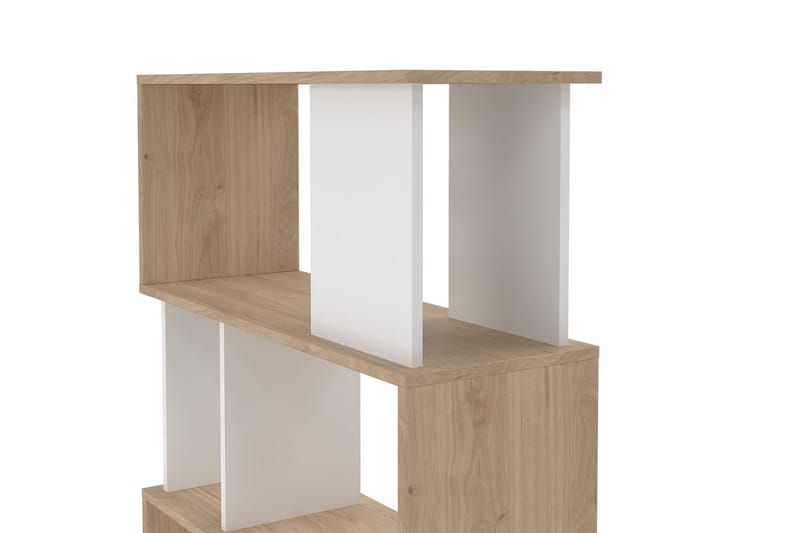 Shivani Bokhylle 80 cm - Natur/Hvit - Oppbevaring - Hylle - Bokhylle