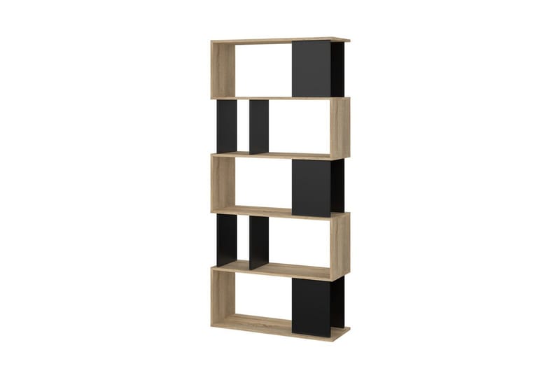 Shivani Bokhylle 80 cm - Natur/Svart - Oppbevaring - Hylle - Bokhylle
