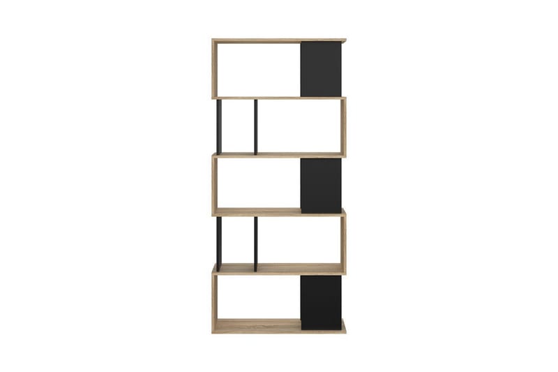 Shivani Bokhylle 80 cm - Natur/Svart - Oppbevaring - Hylle - Bokhylle