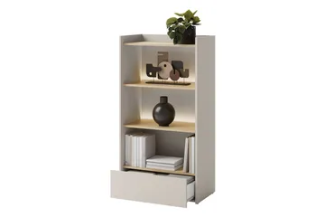 Sigmana Bokhylle 70 cm i Eik - Lys Beige - Oppbevaring - Hylle - Bokhylle