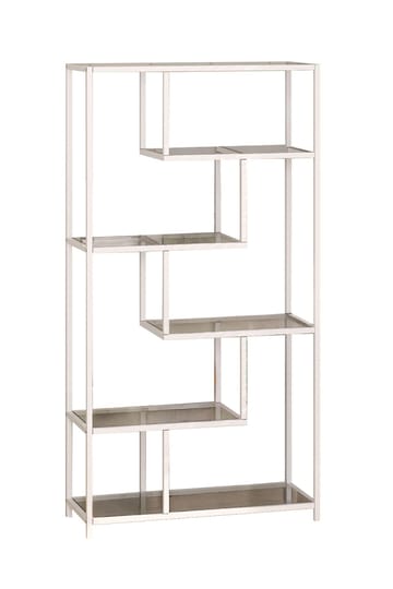 Sorena Bokhylle 90x172 cm - Hvit og transparent - Oppbevaring - Hylle - Bokhylle