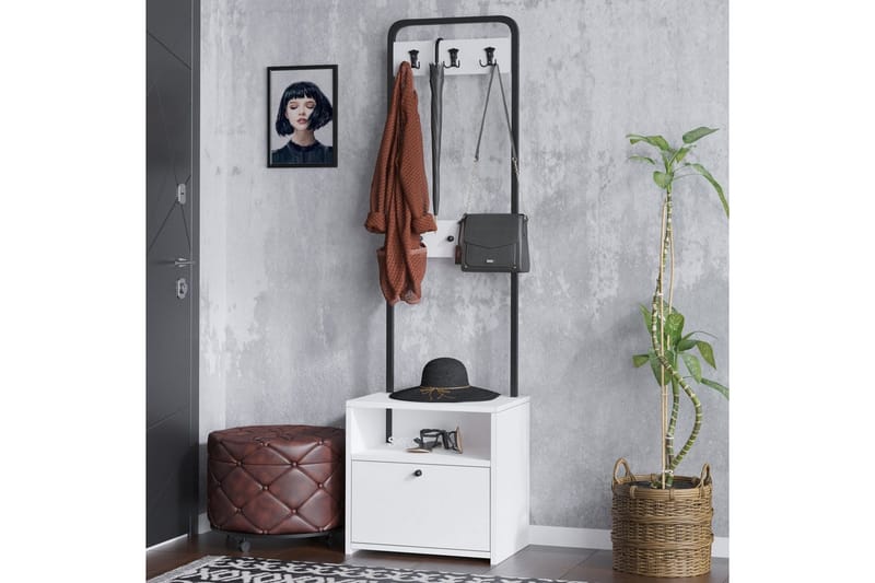 Springhill Hattehylle 50 cm - Svart/Hvit - Oppbevaring - Hylle - Hattehylle