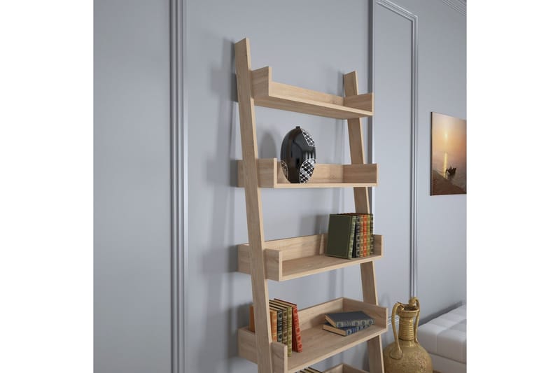 Comfortale Bokhylle - Brun - Oppbevaring - Hylle - Stigehylle & trappehylle