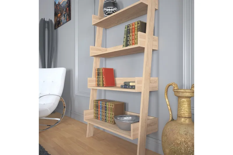 Comfortale Bokhylle - Brun - Oppbevaring - Hylle - Stigehylle & trappehylle