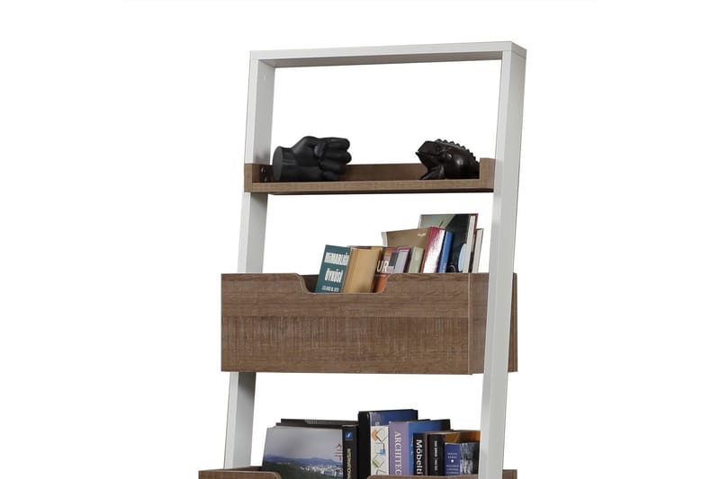 Comfortale Oppbevaringshylle - Brun/Hvit - Oppbevaring - Hylle - Stigehylle & trappehylle