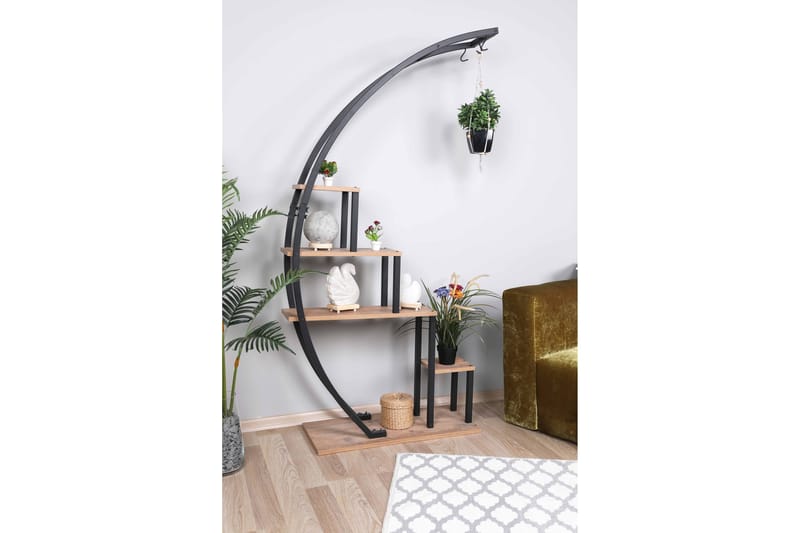 Gardellis Stigehylle 85x35 cm - Svart - Oppbevaring - Hylle - Stigehylle & trappehylle