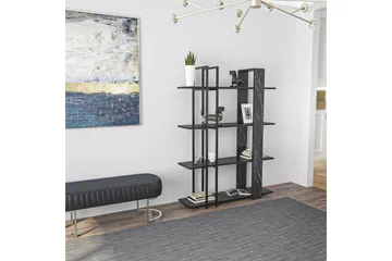 Thyra Bokhylle 120 cm - Sort/Hvit - Oppbevaring - Hylle - Bokhylle