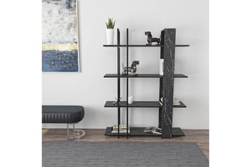 Thyra Bokhylle 120 cm - Sort/Hvit - Oppbevaring - Hylle - Bokhylle