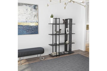 Thyra Bokhylle 120 cm - Sort/Hvit - Oppbevaring - Hylle - Bokhylle