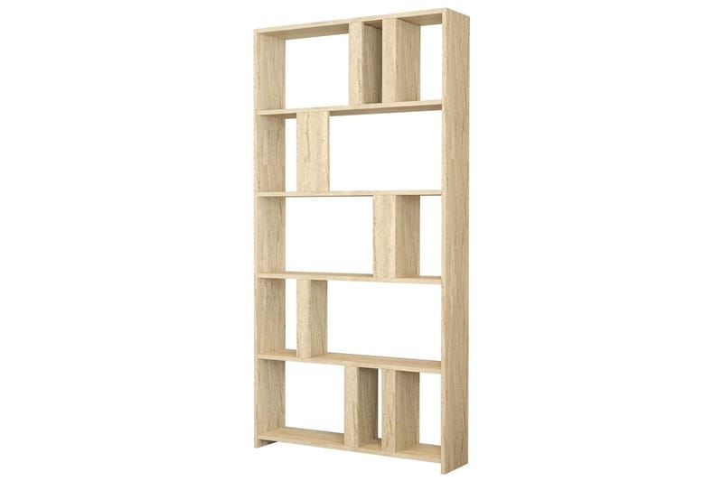 Timiza Bokhylle 90 cm i Eik, Beige