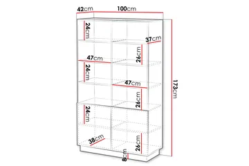Torvalen Bokhylla 100 cm - Hvit - Oppbevaring - Hylle - Bokhylle