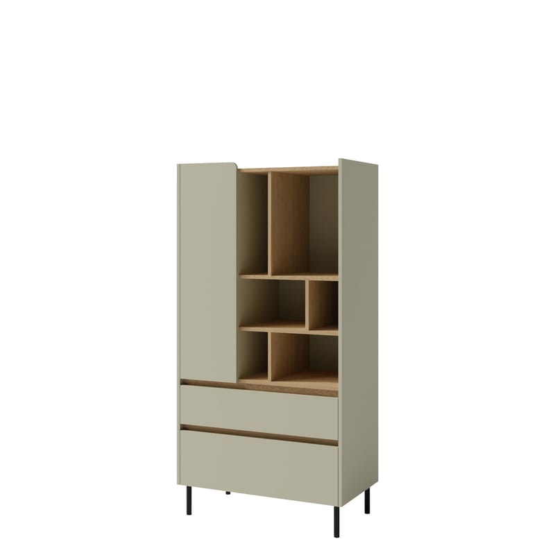 Travic Bokhylle 80 cm i Metall, Greige