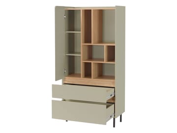 Travic Bokhylle 80 cm i Metall - Greige - Oppbevaring - Hylle - Bokhylle
