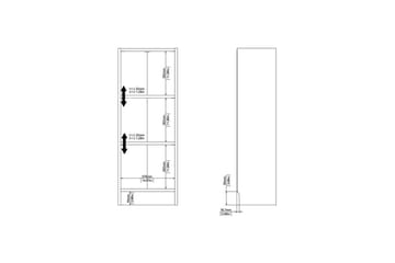 Trysil Bokhylle 40,6 cm - Brun - Oppbevaring - Hylle - Bokhylle
